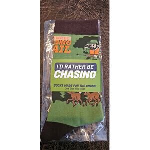 Socks I'd Rather Be Chasing Tail Socks Fathers Day Gag Gift Unisex Socks